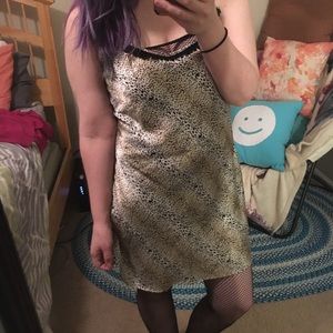 Animal print chemise